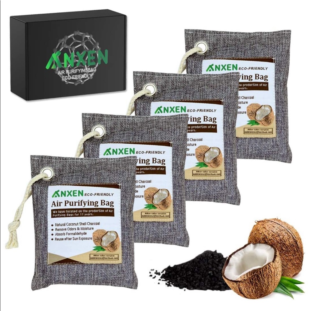 NWT: Charcoal Bags, Activated Deodorizer. 4 pack